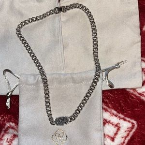 NWOT Kendra Scott Elisa Silver Chain Necklace